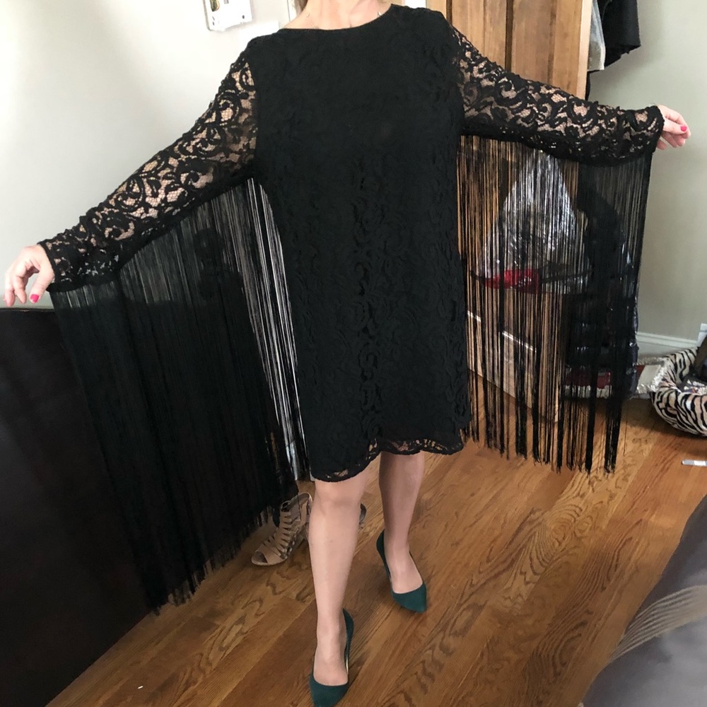 Michael Kors Lace Fringe Dress - Vintage Look